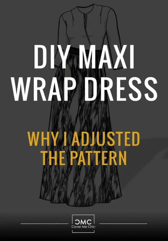 maxi wrap dress measure neckline