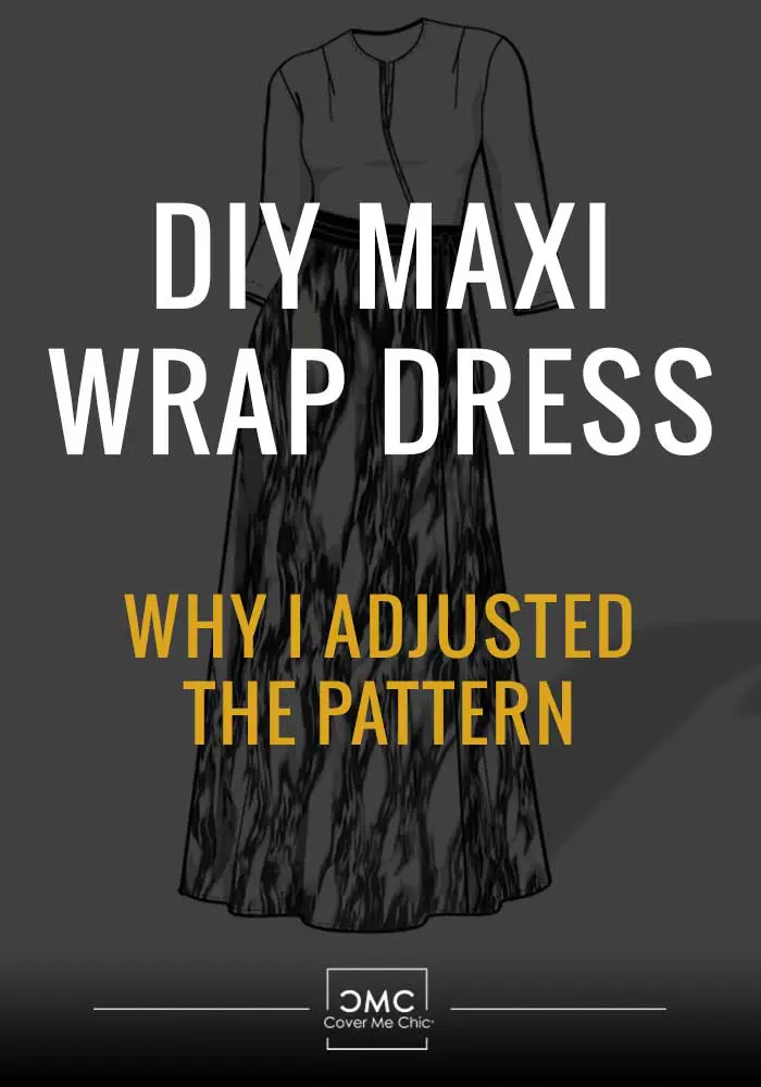 maxi wrap dress measure neckline