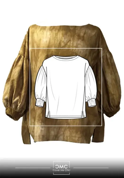 puff sleve tunic cutting sewing
