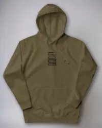 Cover Me Chic Logo Embroidered Hoodie Military Green