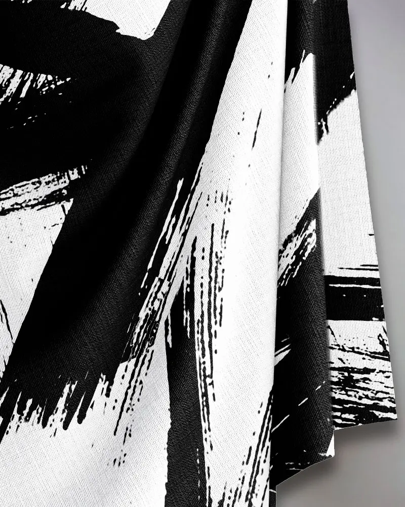 Brush Stroke Black & White