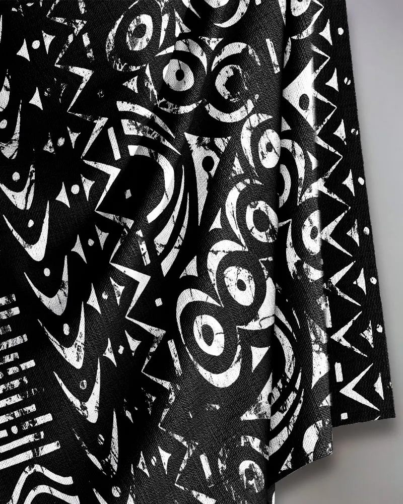 Tribal Hut Black & White