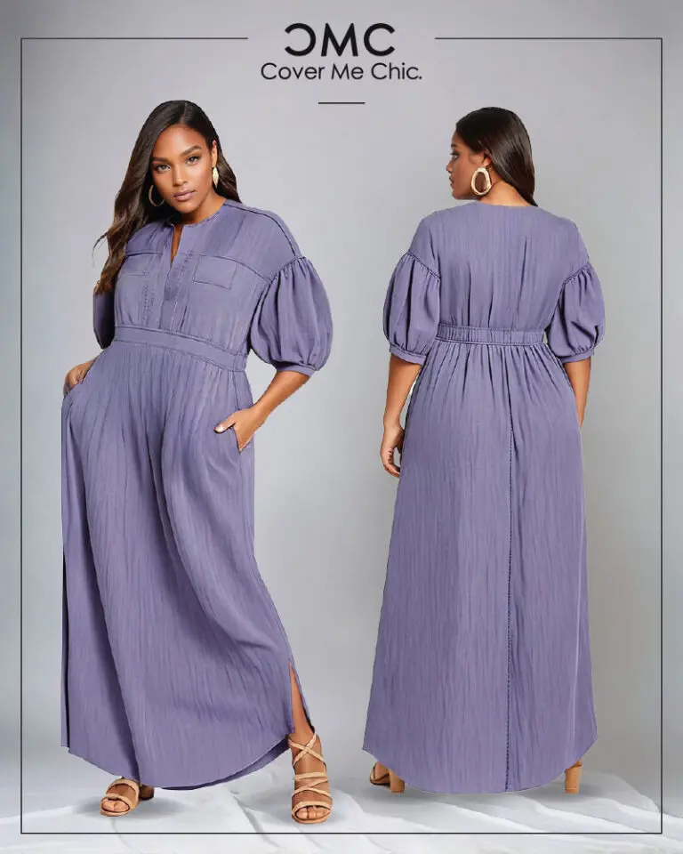 A-line yaxza maxi dress with sleeves