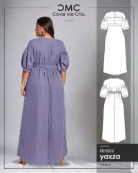 Yaxza A-Line Maxi Dress PDF pattern view A back