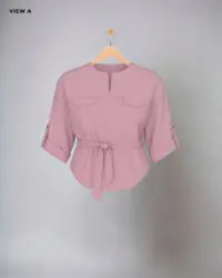Amira top sewing pattern view A