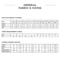 Amira top sewing pattern imperial sizing