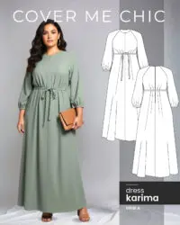 karima maxi dress sewing pattern