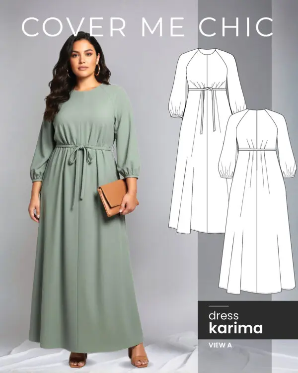 karima maxi dress sewing pattern