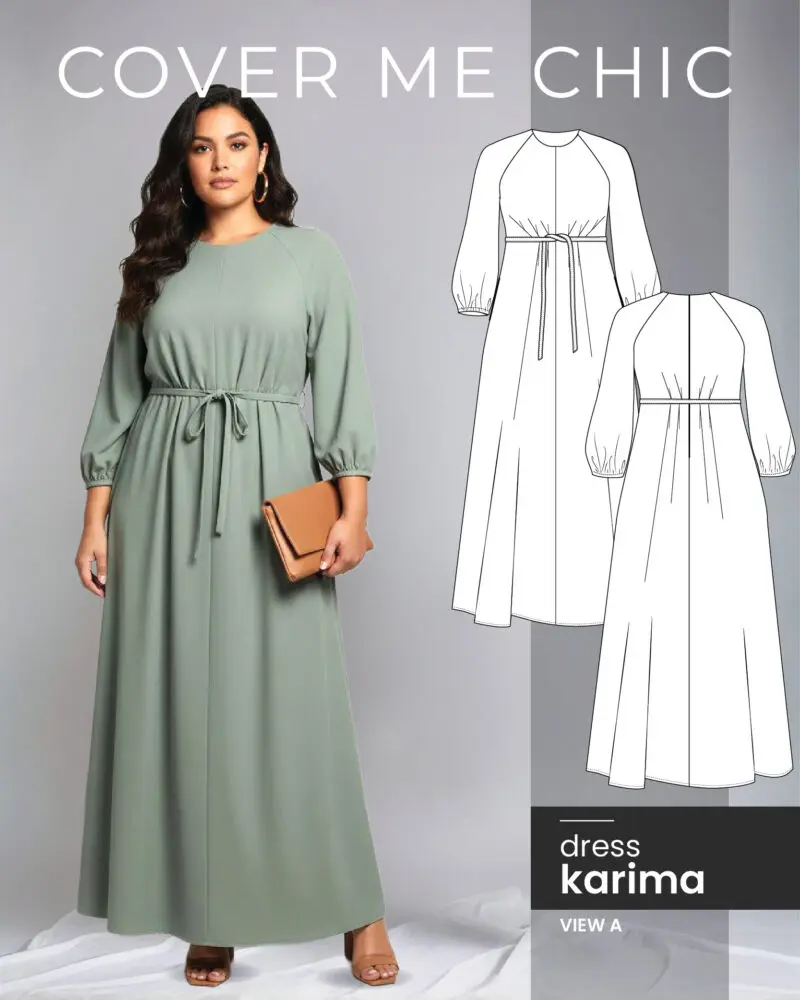 karima maxi dress sewing pattern