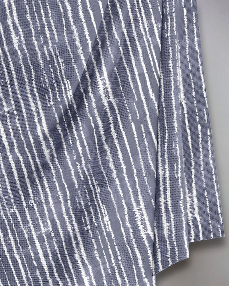 textured stripe blue granite fabric