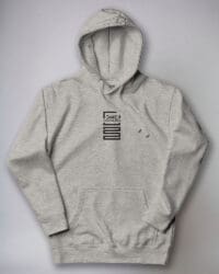 Cover Me Chic Logo Embroidered Hoodie Grey