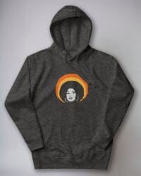 Power in the Afro Hoodie Charcoal Heather