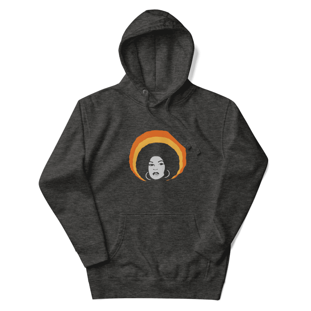 Power in the Afro Hoodie Charcoal Heather