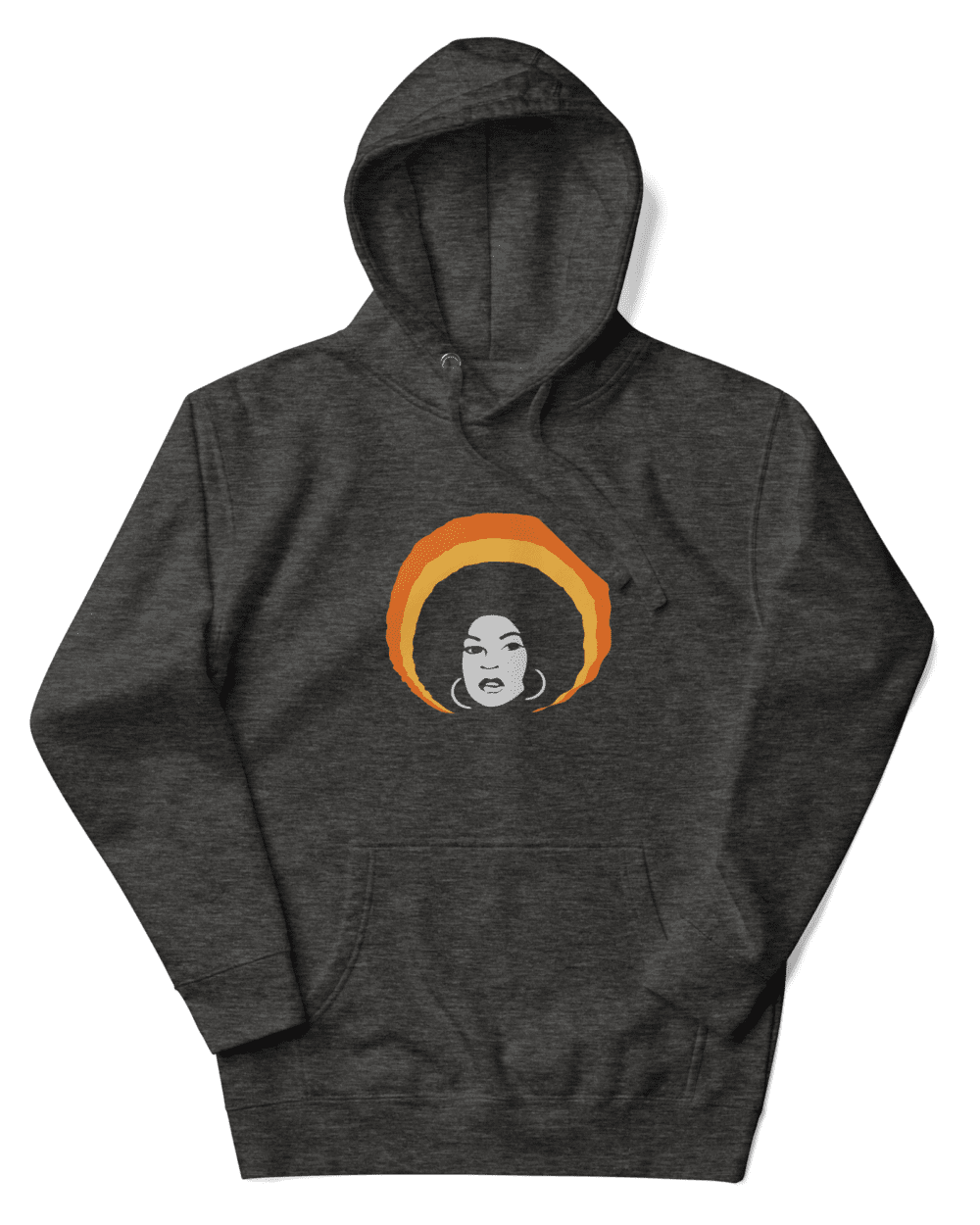 Power in the Afro Hoodie Charcoal Heather