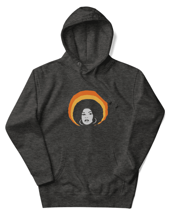 Power in the Afro Hoodie Charcoal Heather