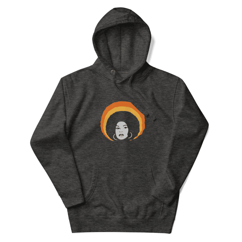 Power in the Afro Hoodie Charcoal Heather