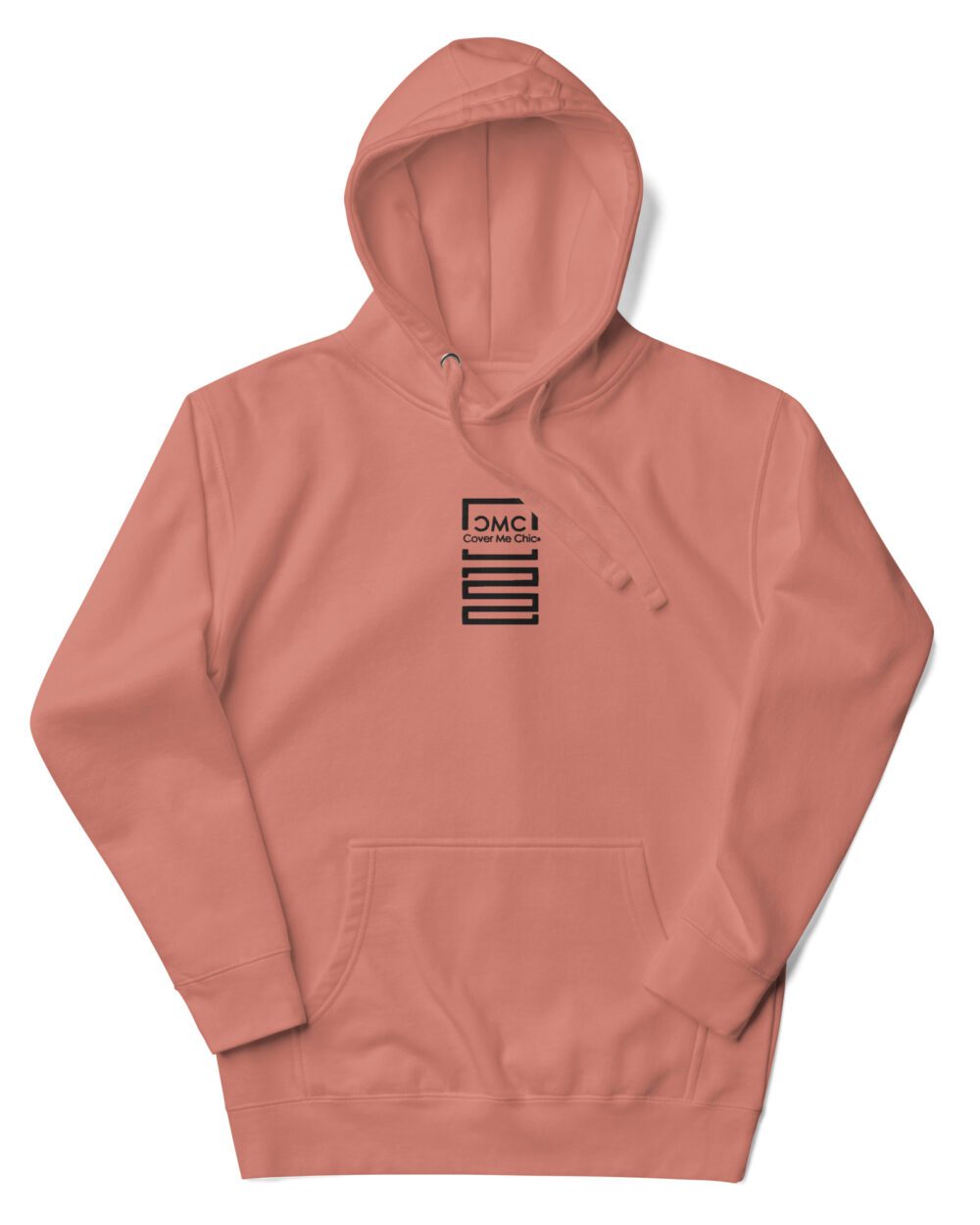 Cover Me Chic Logo Embroidered Hoodie Dusty Rose