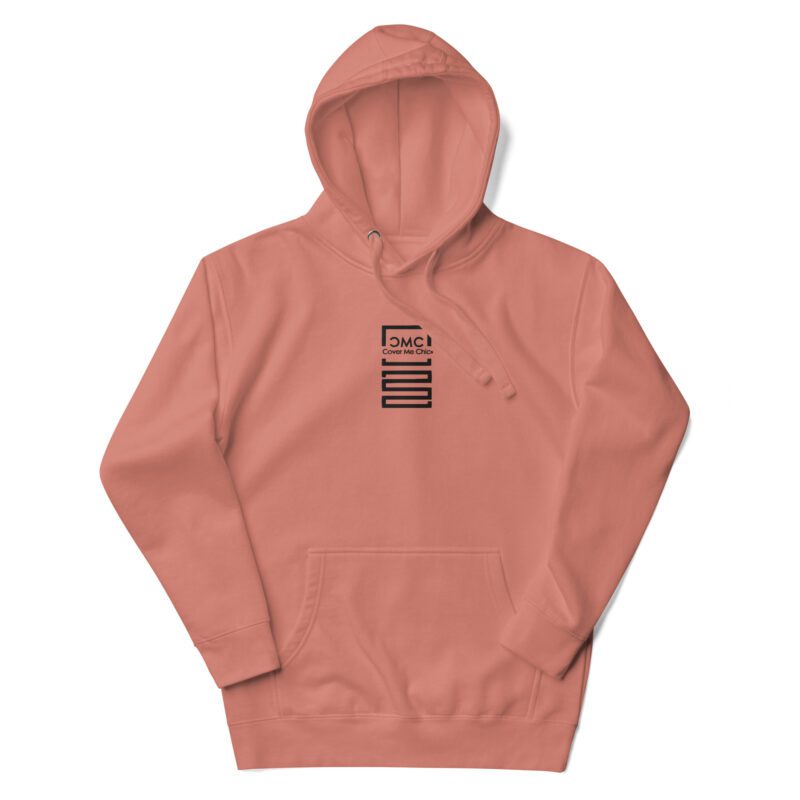 Cover Me Chic Logo Embroidered Hoodie Dusty Rose