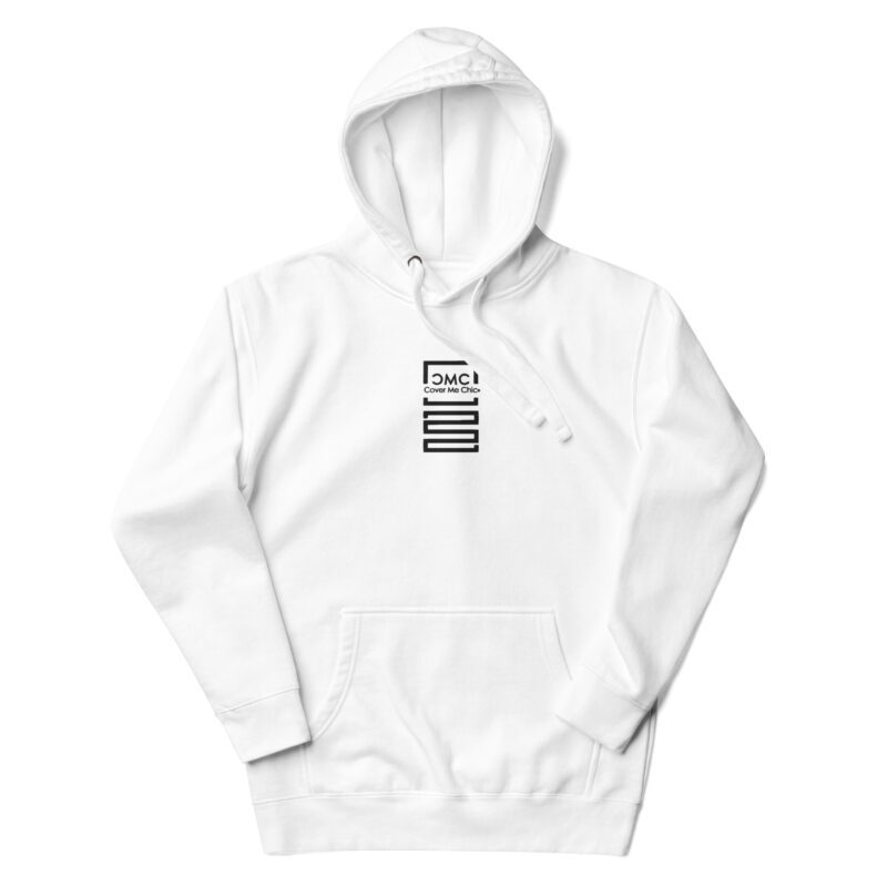 Cover Me Chic Logo Embroidered Hoodie White