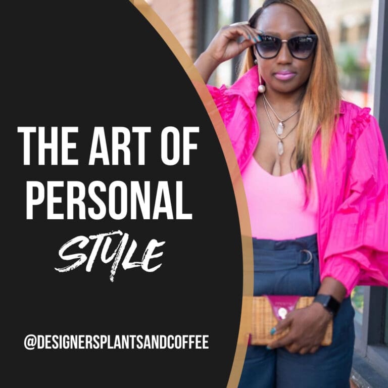 personal style - designers plants and coffee