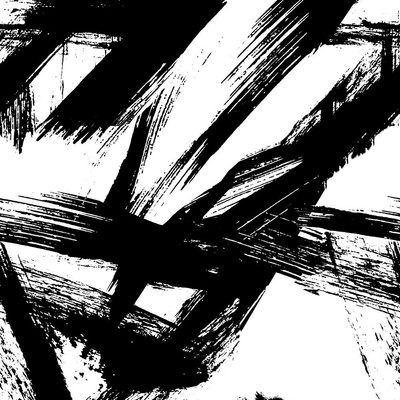 Brush Stroke Black & White